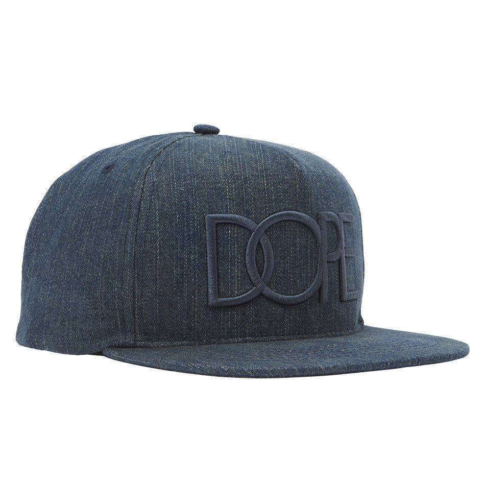 Distressed Denim 3D Embroidered Snapback