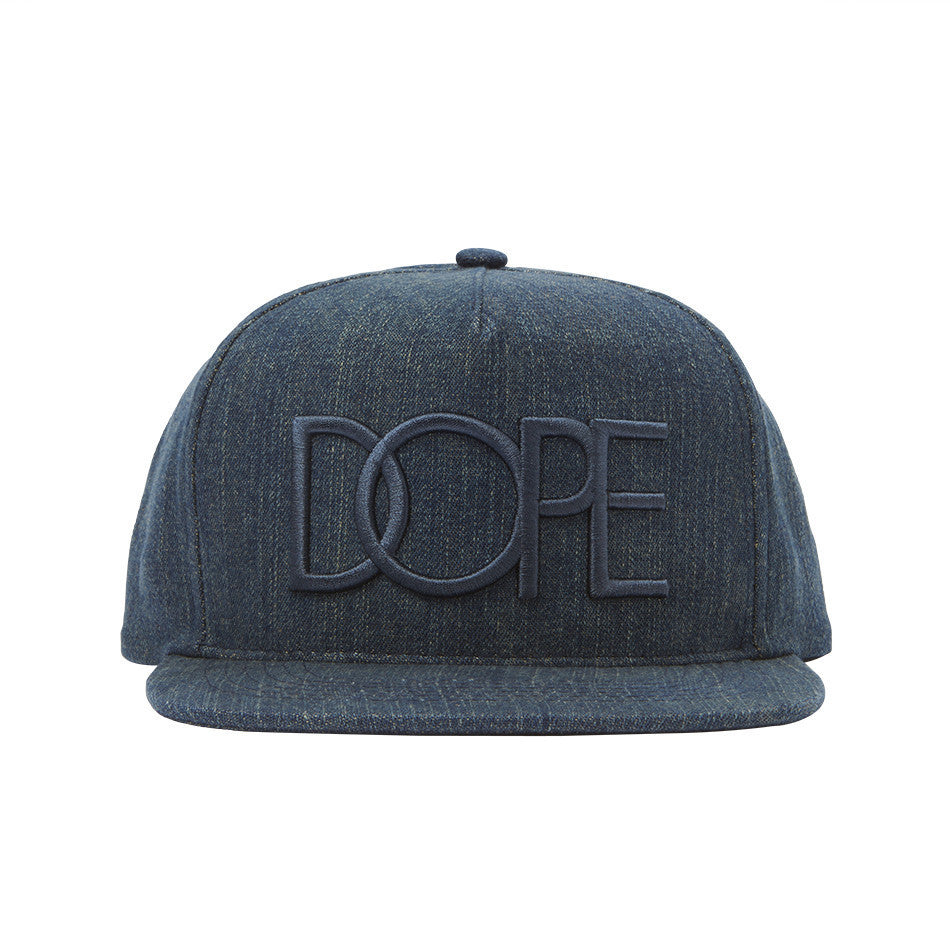 Distressed Denim 3D Embroidered Snapback