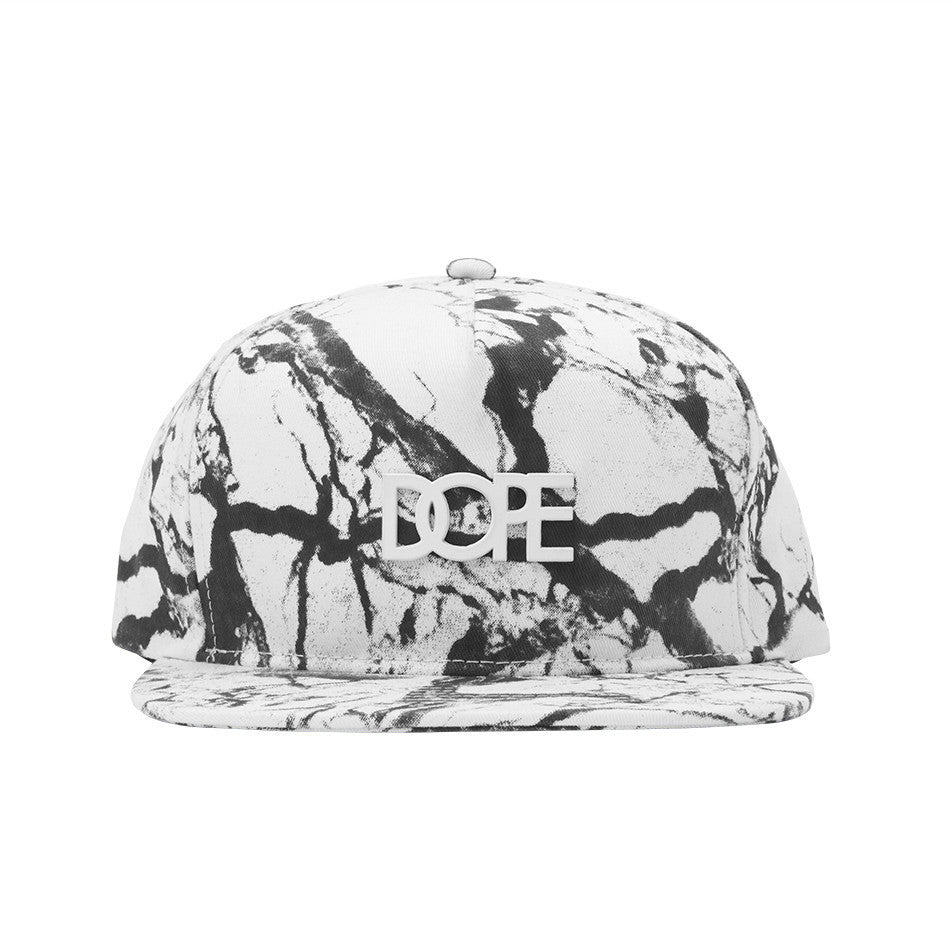 Carrara Matte White Logo Snapback