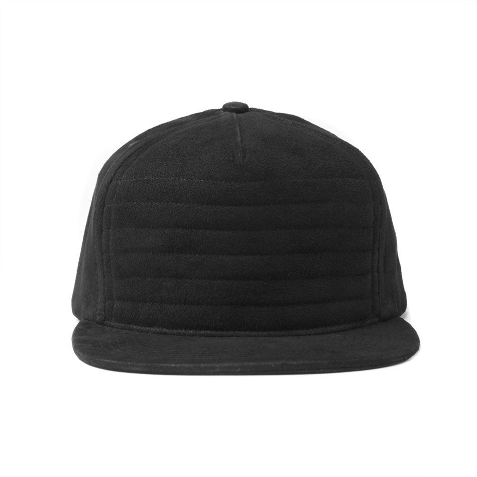 Pleated Suede Snapback