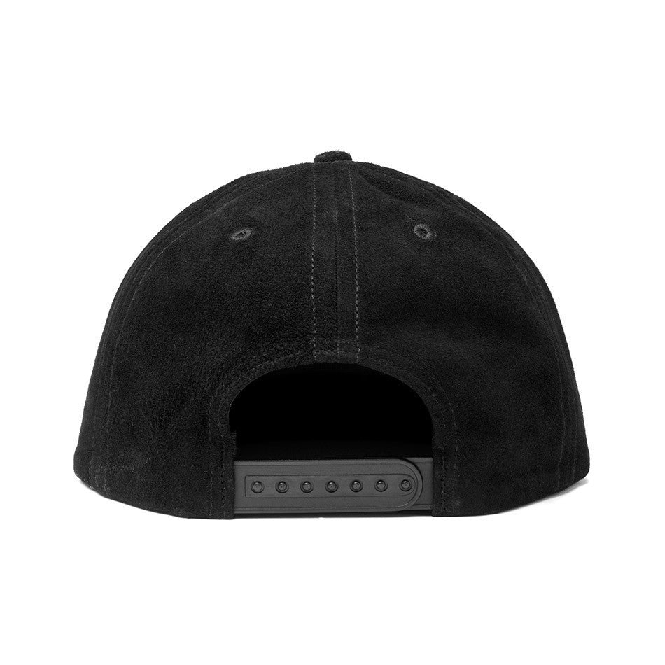 Pleated Suede Snapback