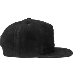 Pleated Suede Snapback