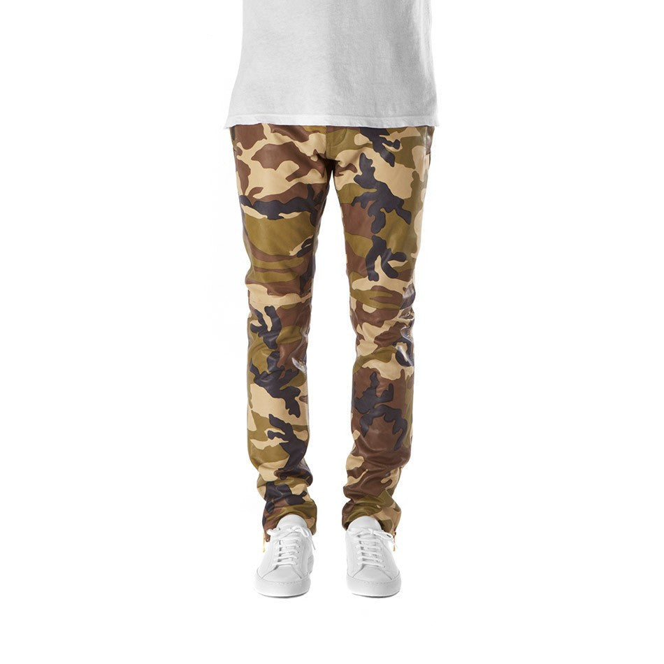 Camo Leather Pants