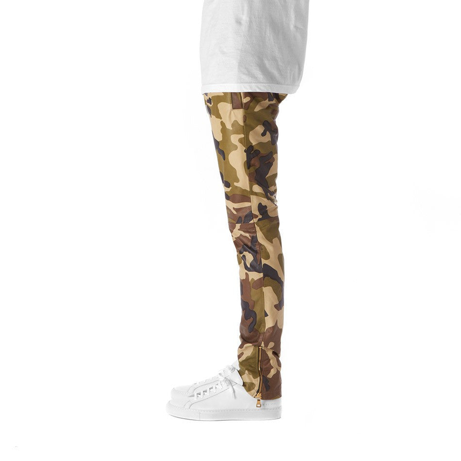 Camo Leather Pants